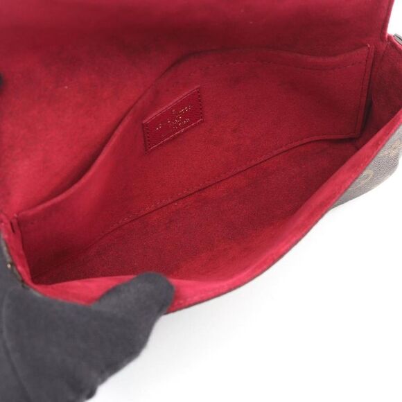 Pre Loved louis vuitton Favorite Chain Wallet Women brown | brown Crossbody Bags - Picture 6 of 7